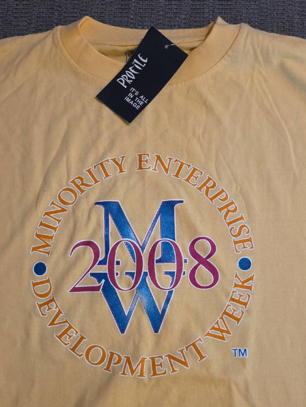 BNWT! VINTAGE! Mens 2XL, 'Minority Enterprise Development Week 2008' Graphic Tee